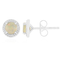 Boucles d'oreilles en argent et Opale Welo