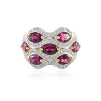 Bague en argent et Grenat Rhodolite