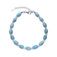 Bracelet en argent et Larimar