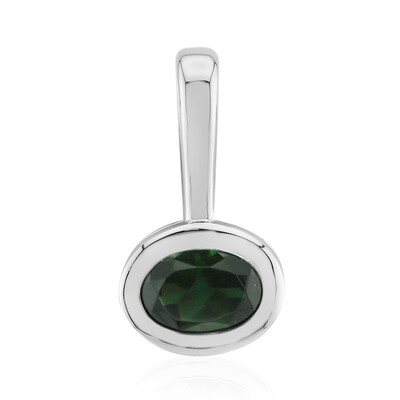 Pendentif en argent et Tourmaline verte du Brésil (Pallanova)