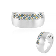 Bague en or et Diamant bleu I3 (KM by Juwelo)