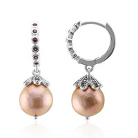 Boucles d'oreilles en argent et Perle Ming (TPC)