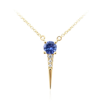 Collier en or et Tanzanite AAA (de Melo)