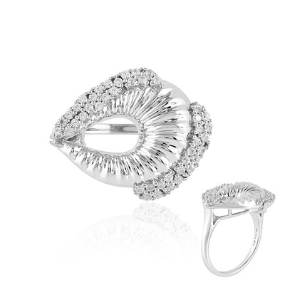 Bague en argent et Zircon (MONOSONO COLLECTION)