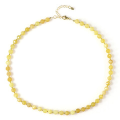 Collier en argent et Opale jaune (Riya)