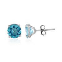 Boucles d'oreilles en argent et Topaze Paraiba