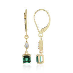 Boucles d'oreilles en or et Tourmaline verte de Benedito (Adela Gold)