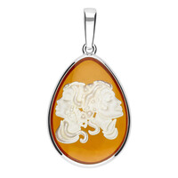 Pendentif en argent et Ambre baltique