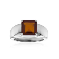 Bague en argent et Grenat Hessonite