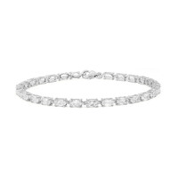 Bracelet en argent et Topaze blanche