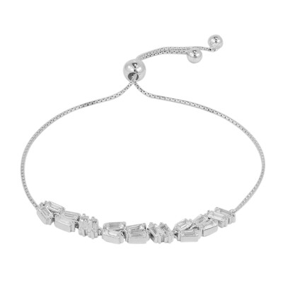 Bracelet en argent et Topaze blanche