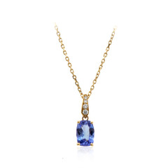 Collier en or et Tanzanite