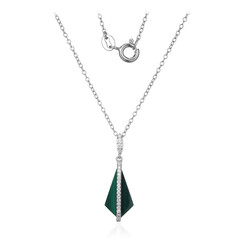 Collier en argent et Malachite