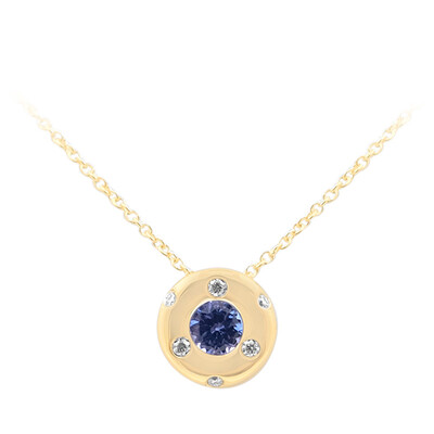 Collier en or et Tanzanite AAA (de Melo)