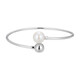 Bracelet en argent et Perle blanche de culture d'eau douce