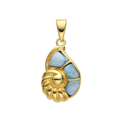 Pendentif en argent et Larimar