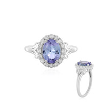 Bague en argent et Tanzanite non chauffée