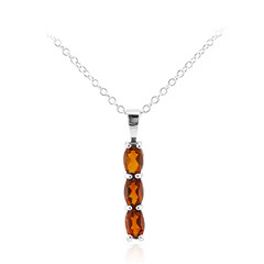 Collier en argent et Citrine Madère