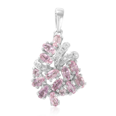 Pendentif en argent et Tourmaline cuprifère rose