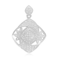 Pendentif en argent et Topaze blanche