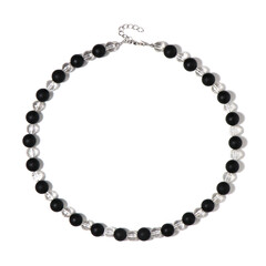 Collier en argent et Onyx noir