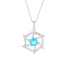 Collier en argent et Topaze Paraiba