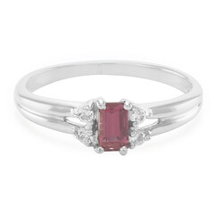 Bague en argent et Tourmaline rose