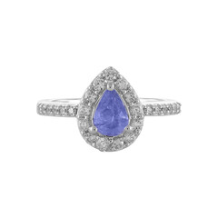 Bague en argent et Tanzanite