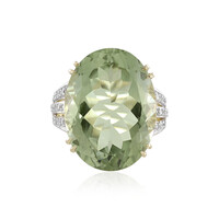 Bague en or et Améthyste verte du Rio Grande