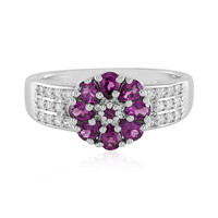 Bague en argent et Grenat Rhodolite