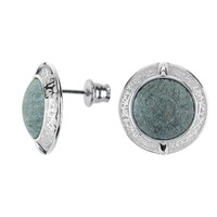 Boucles d'oreilles en argent et Fuchsite