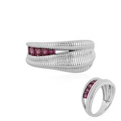 Bague en argent et Grenat Rhodolite (SAELOCANA)