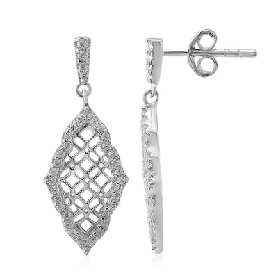 Boucles d'oreilles en argent et Zircon