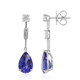 Boucles d'oreilles en or et Tanzanite AAA (CIRARI)