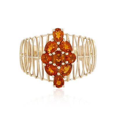 Bague en or et Citrine brandy (Ornaments by de Melo)