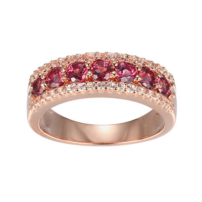 Bague en argent et Grenat Rhodolite