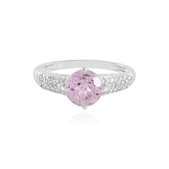 Bague en argent et Kunzite du Brésil