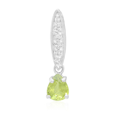 Pendentif en argent et Saphir vert