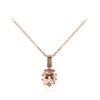 Collier en or et Morganite AAA