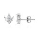 Boucles d'oreilles en argent et Topaze blanche