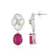 Boucles d'oreilles en or et Rubis de Madagascar (SUHANA)