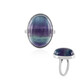 Bague en argent et Fluorite (MONOSONO COLLECTION)