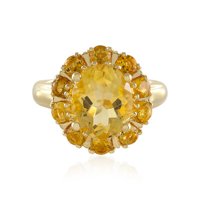 Bague en argent et Citrine