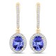 Boucles d'oreilles en or et Tanzanite (SUHANA)