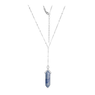 Collier en argent et Aventurine bleue