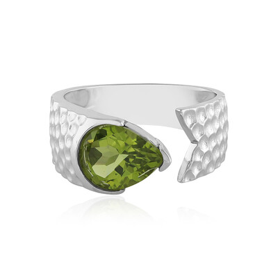 Bague en argent et Péridot (de Melo)