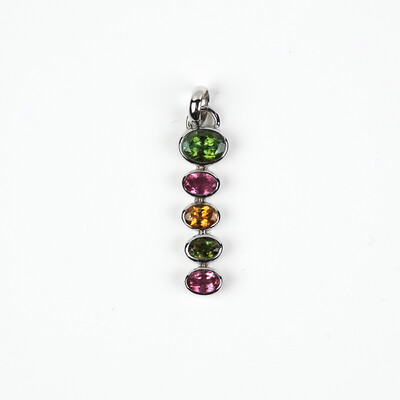 Pendentif en argent et Tourmaline