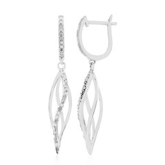 Boucles d'oreilles en argent et Diamant I3 (I)