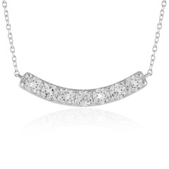 Collier en argent et Topaze blanche