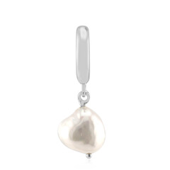 Pendentif en argent et Perle blanche de culture d'eau douce (TPC)